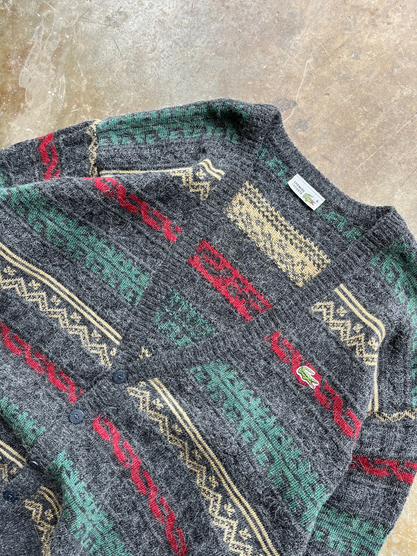 90's LACOSTE CARDIGAN SIZE L