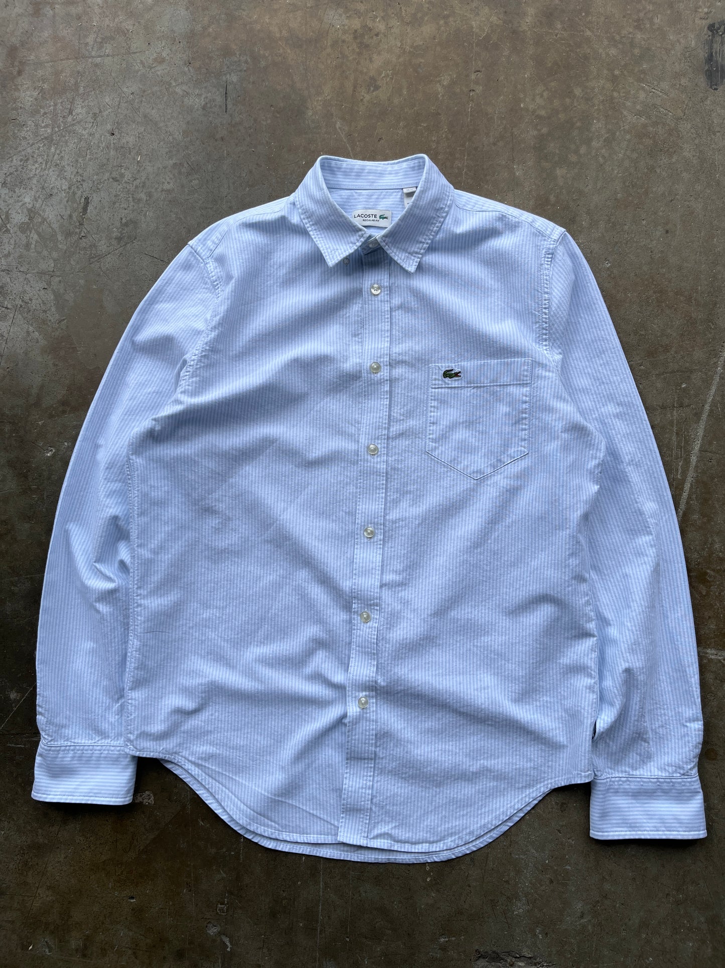 LACOSTE STRIPED SHIRT SIZE M