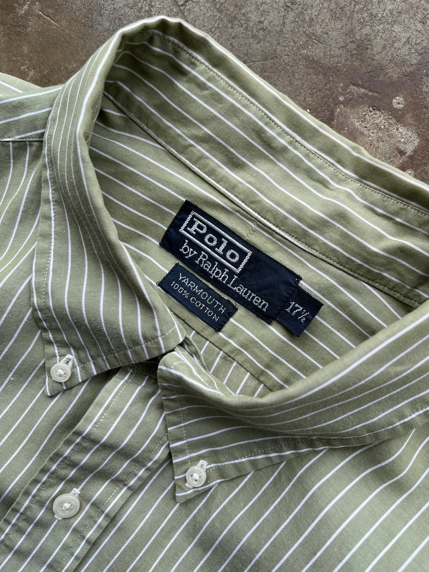 RALPH LAUREN POLO STRIPED SHIRT SIZE XXL