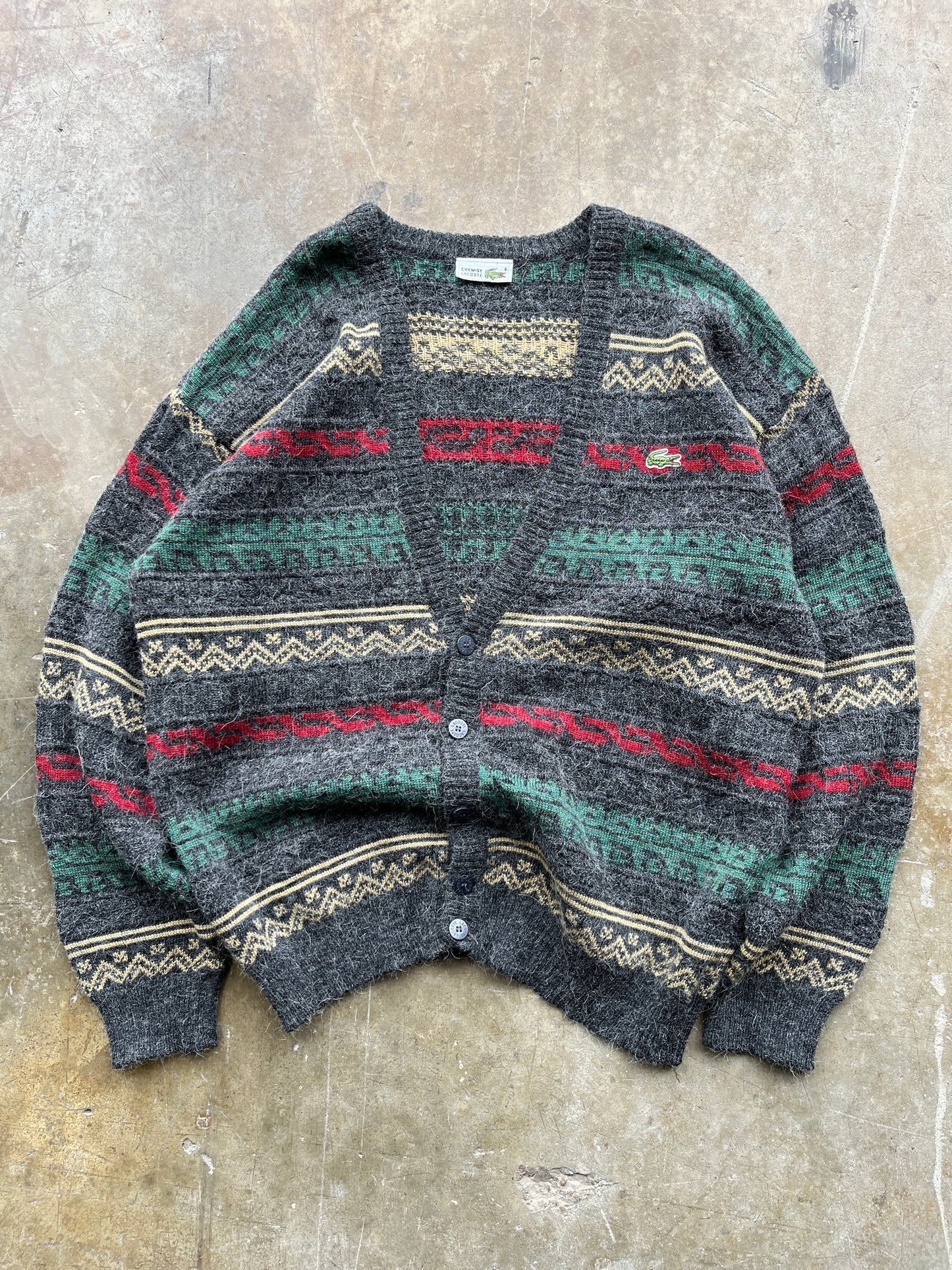 90's LACOSTE CARDIGAN SIZE L