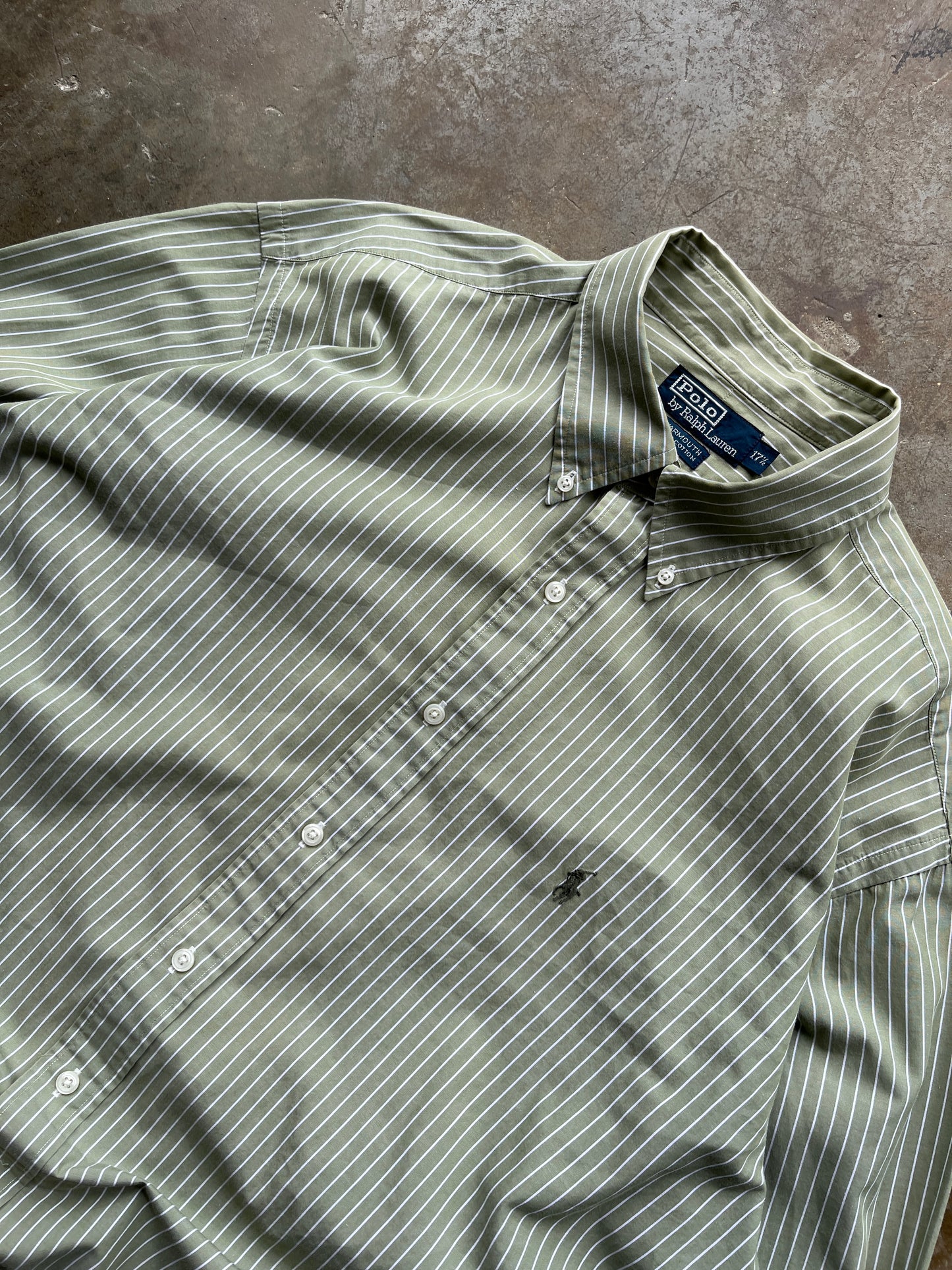 RALPH LAUREN POLO STRIPED SHIRT SIZE XXL