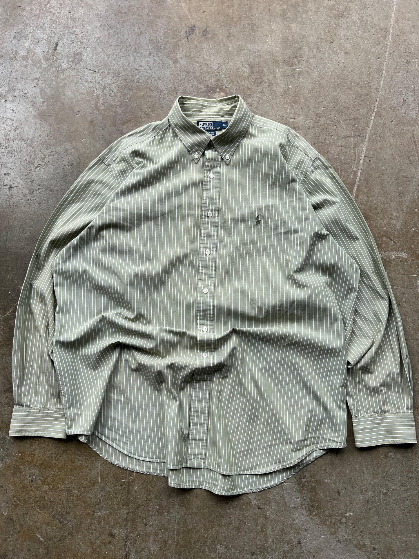 RALPH LAUREN POLO STRIPED SHIRT SIZE XXL