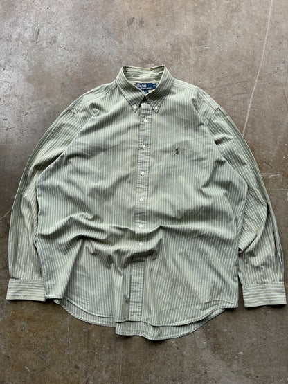 RALPH LAUREN POLO STRIPED SHIRT SIZE XXL